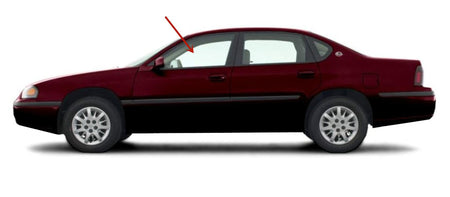 Tempered Driver Left Side Front Door Glass Door Window Compatible with Chevrolet Impala 2000-2005 4 Door Sedan