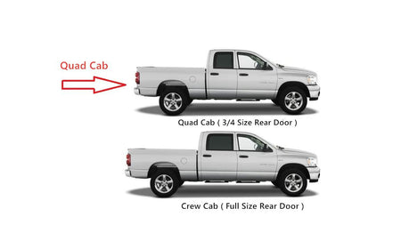 Passenger Right Side Rear Door Window Door Glass Compatible with Dodge Ram Pickup 1500 4 Door Quad Cab 2009-2018 Models & 1500 Classic 4 Door Quad Cab 2019-2024 Models