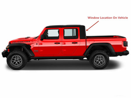 OEM Heated Back Sliding Window Glass Back Slider Compatible with Jeep Gladiator 2020-2026 Models