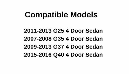 Heated Back Window Back Glass Compatible with Infiniti G35 G37 G25 4 Door Sedan 2007-2013 Models / Q40 4 Door Sedan 2015-2016 Models