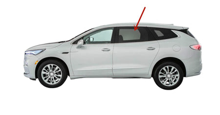 Tempered Driver Left Side Rear Door Window Door Glass Compatible with Buick Enclave 2018-2024 Models
