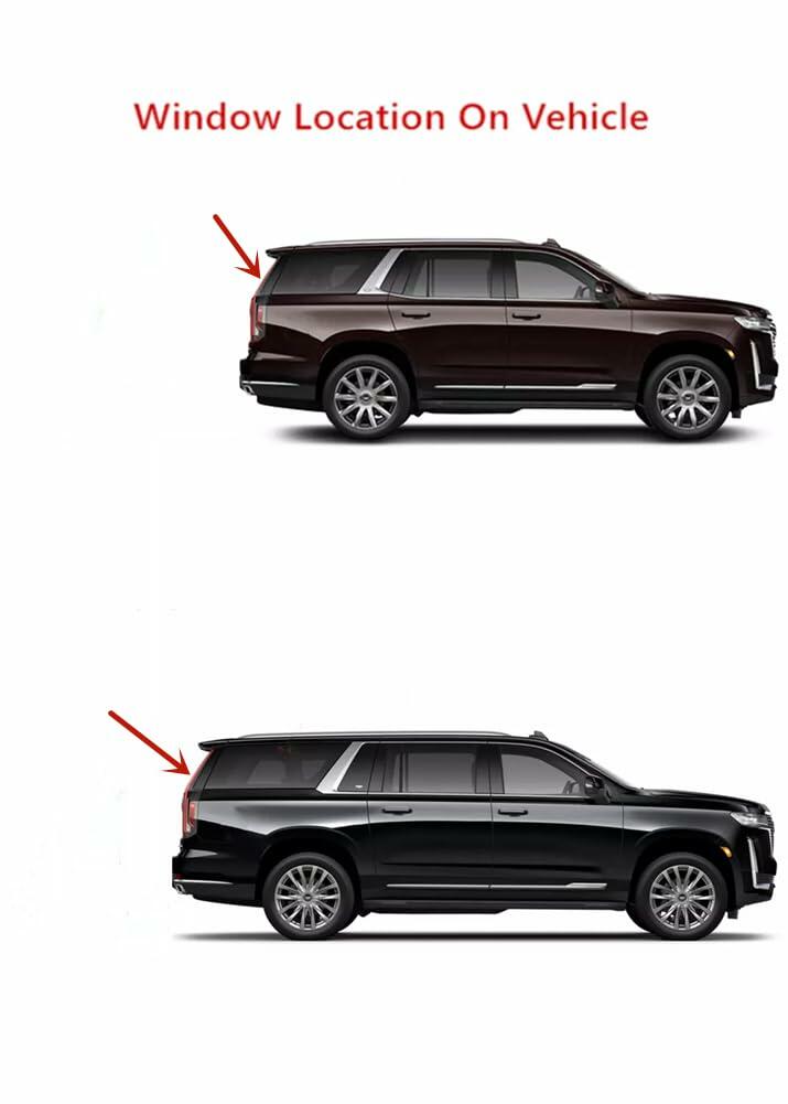 Heated Back Window Back Tailgate Glass Compatible with Chevrolet Tahoe Suburban 2021-2026 / GMC Yukon Yukon XL 2021-2026 / Cadillac Escalade Escalade ESV 2021-2026 Models
