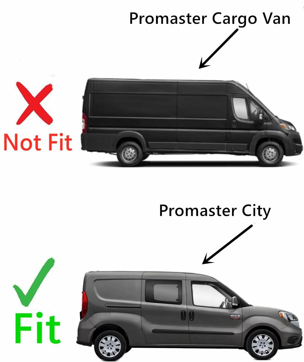 Passenger Right Side Front Door Window Door Glass Compatible with Ram Promaster City Van 2015-2022 Models