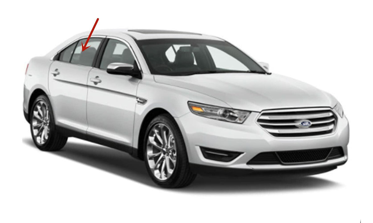 Passenger Right Side Rear Door Window Door Glass Compatible with Ford Taurus 4 Door Sedan 2010-2019 Models