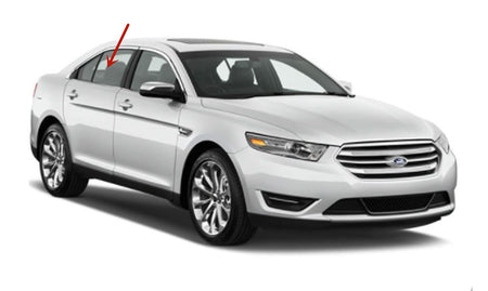Passenger Right Side Rear Door Window Door Glass Compatible with Ford Taurus 4 Door Sedan 2010-2019 Models