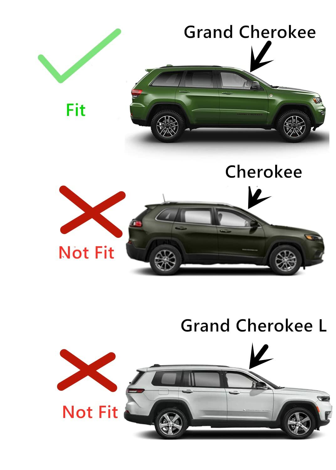 Laminated Passenger Right Side Rear Door Window Door Glass Compatible with Jeep Grand Cherokee 2015-2021 Grand Cherokee WK 2022 Models (Not For Cherokee, or Grand Cherokee L)