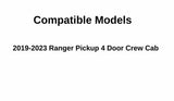Passenger Right Side Front Door Window Door Glass Compatible with Ford Ranger Pickup 4 Door Crew Cab 2019-2023 Models