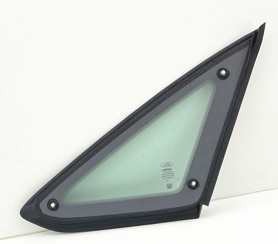 OE Black Moulding Driver Left Side Rear Quarter Window Quarter Glass Compatible with Ford Focus 4 Door Sedan 2012-2018 Models