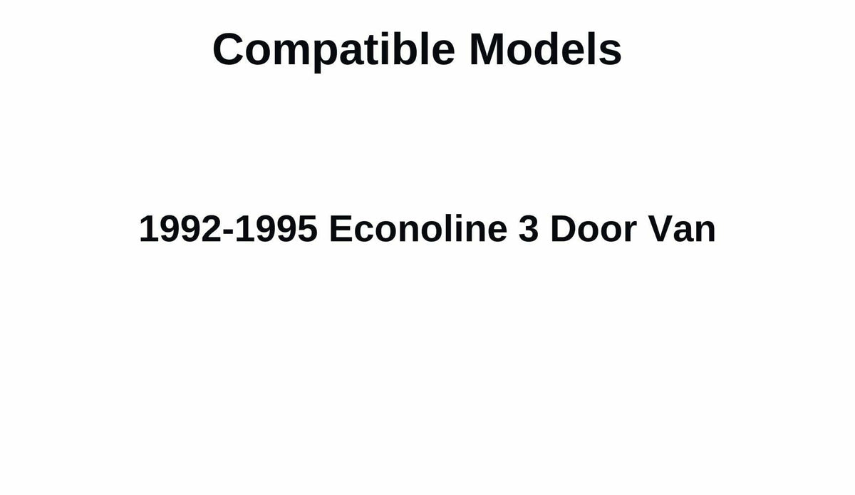 Movable Back Window Back Glass Passenger Right Side Compatible with Ford Econoline 1992-1995 Models