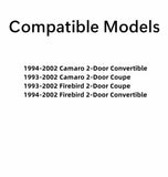 Driver Left Side Door Window Door Glass Compatible with Chevrolet Camaro/Pontiac Firebird 2 Door Coupe/Convertible 1993-2002 Models