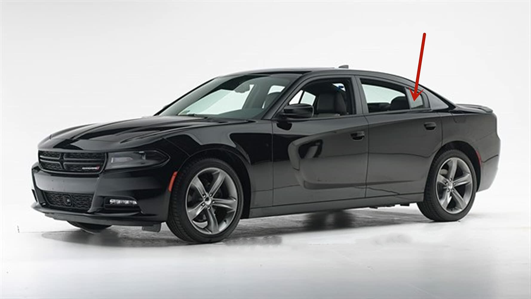 OEM Driver Left Side Rear Vent Window Vent Glass Compatible with Dodge Charger 2011-2023 Models