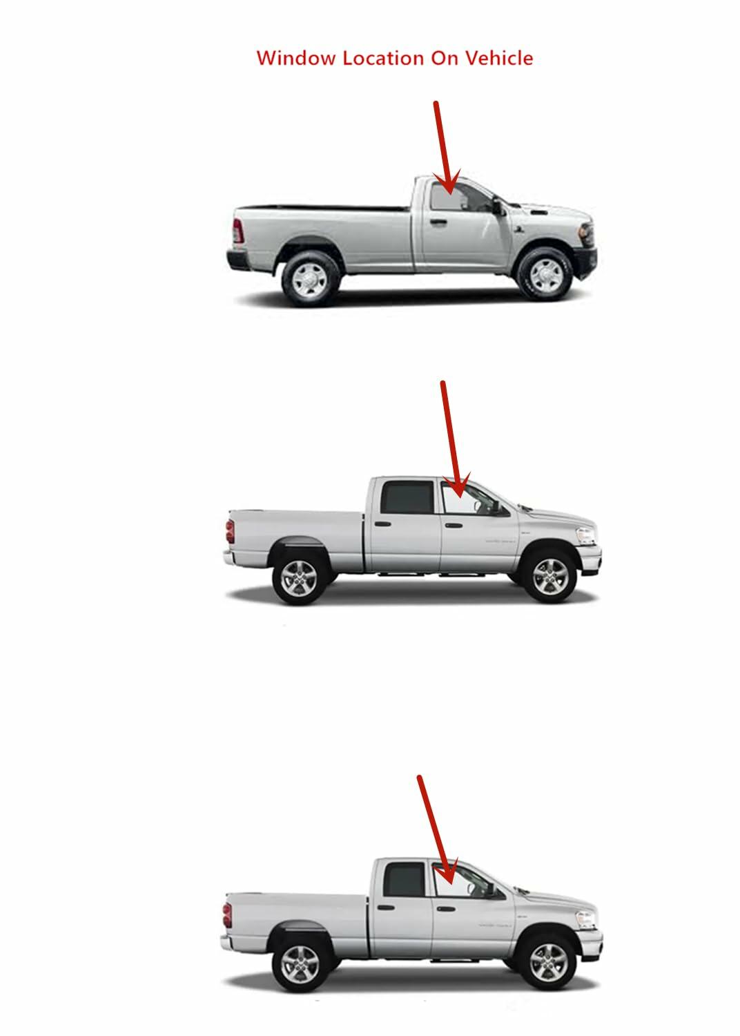 Laminated Passenger Right Side Door Window Door Glass Compatible with Ram 2500 3500 4500 5500 Pickup 2019-2026 Model