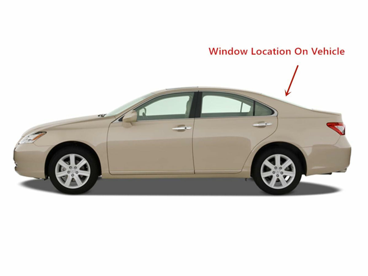 Back Window Back Glass Heated Compatible with Lexus ES350 4 Door Sedan 2007-2012 Models