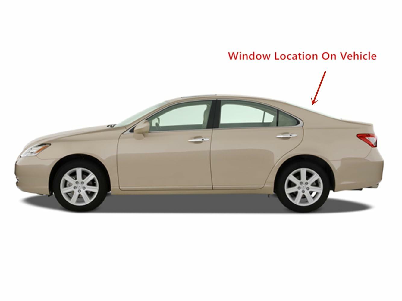 Back Window Back Glass Heated Compatible with Lexus ES350 4 Door Sedan 2007-2012 Models