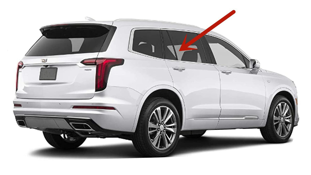 Privacy Passenger Right Side Rear Door Window Door Glass Compatible with Cadillac XT6 2020-2025 Models
