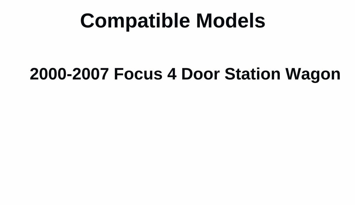 Passenger Right Side Rear Door Window Door Glass Compatible with Ford Focus 4 Door Station Wagon 2000-2007 Models