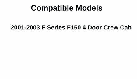 Passenger Right Side Front Door Window Door Glass Compatible with Ford F150 4 Door Crew Cab 2001-2003 Models