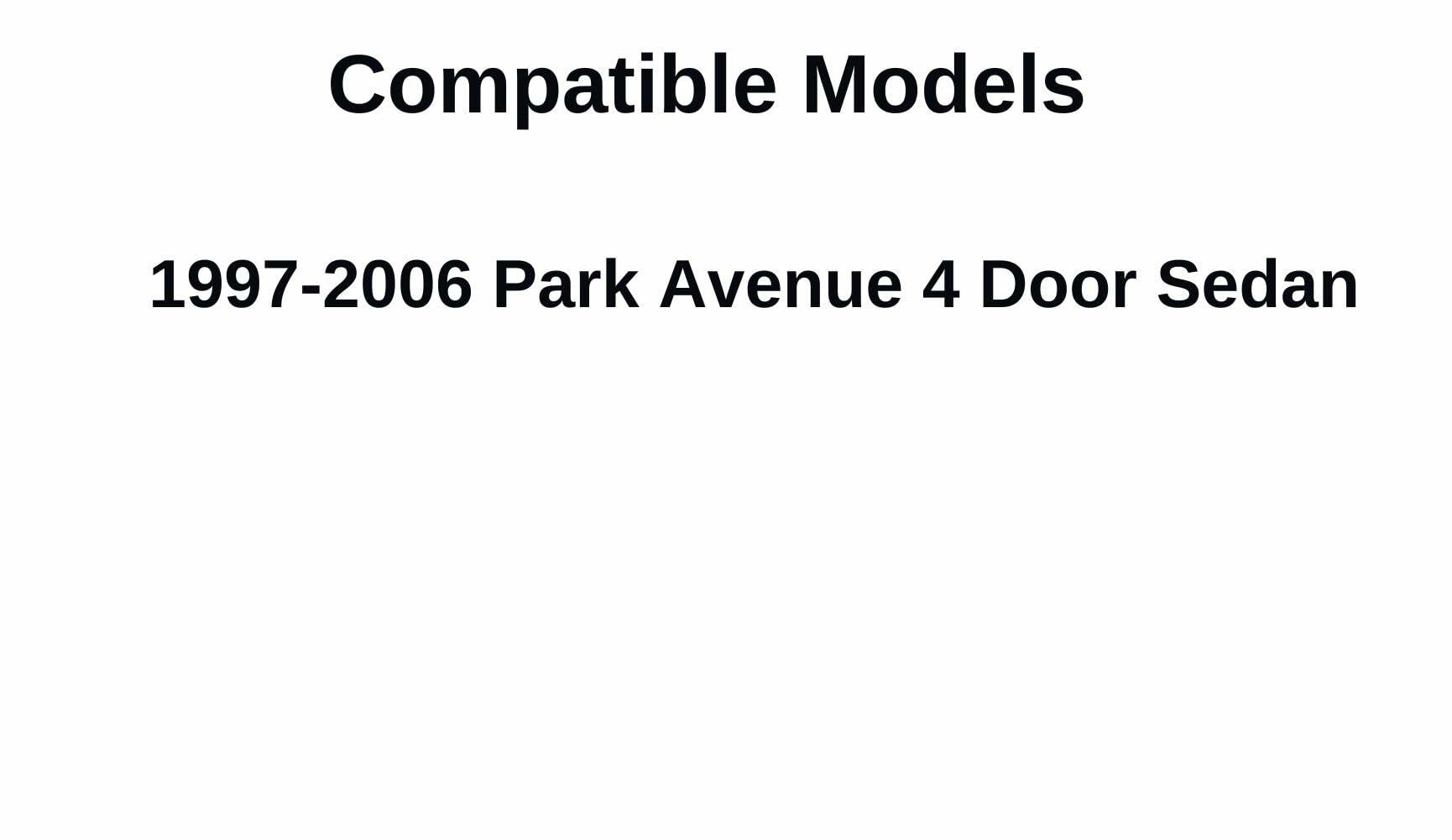 Passenger Right Side Front Door Window Door Glass Compatible with Buick Park Avenue 4 Door Sedan 1997-2006 Vehicle Models