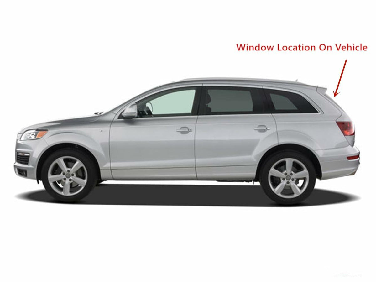 Heated Back Tailgate Window Back Glass Compatible with Audi Q7 2007-2015 Models