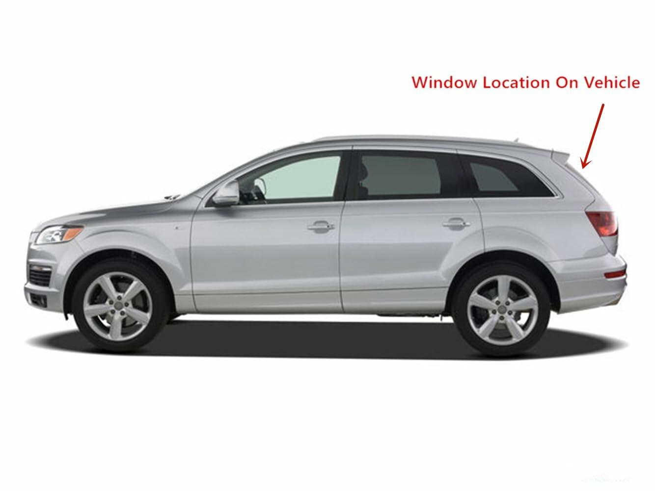 Heated Back Tailgate Window Back Glass Compatible with Audi Q7 2007-2015 Models
