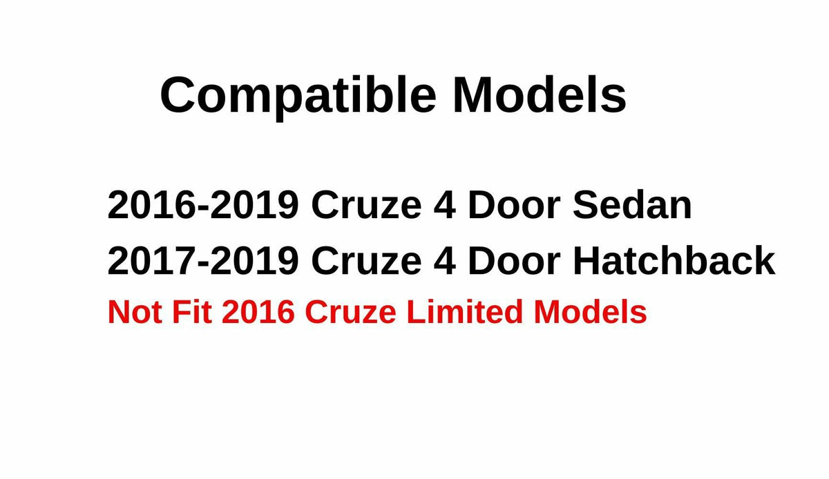 Tempered Driver Left Side Front Door Window Door Glass Compatible with Chevrolet Cruze 2016-2019 Models (Not For 2016 Cruze Limited)