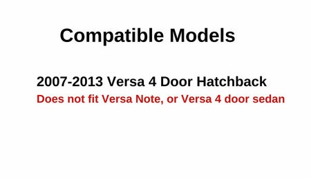 Back Window Back Glass Compatible with Nissan Versa 4 Door Hatchback 2007-2013 Models