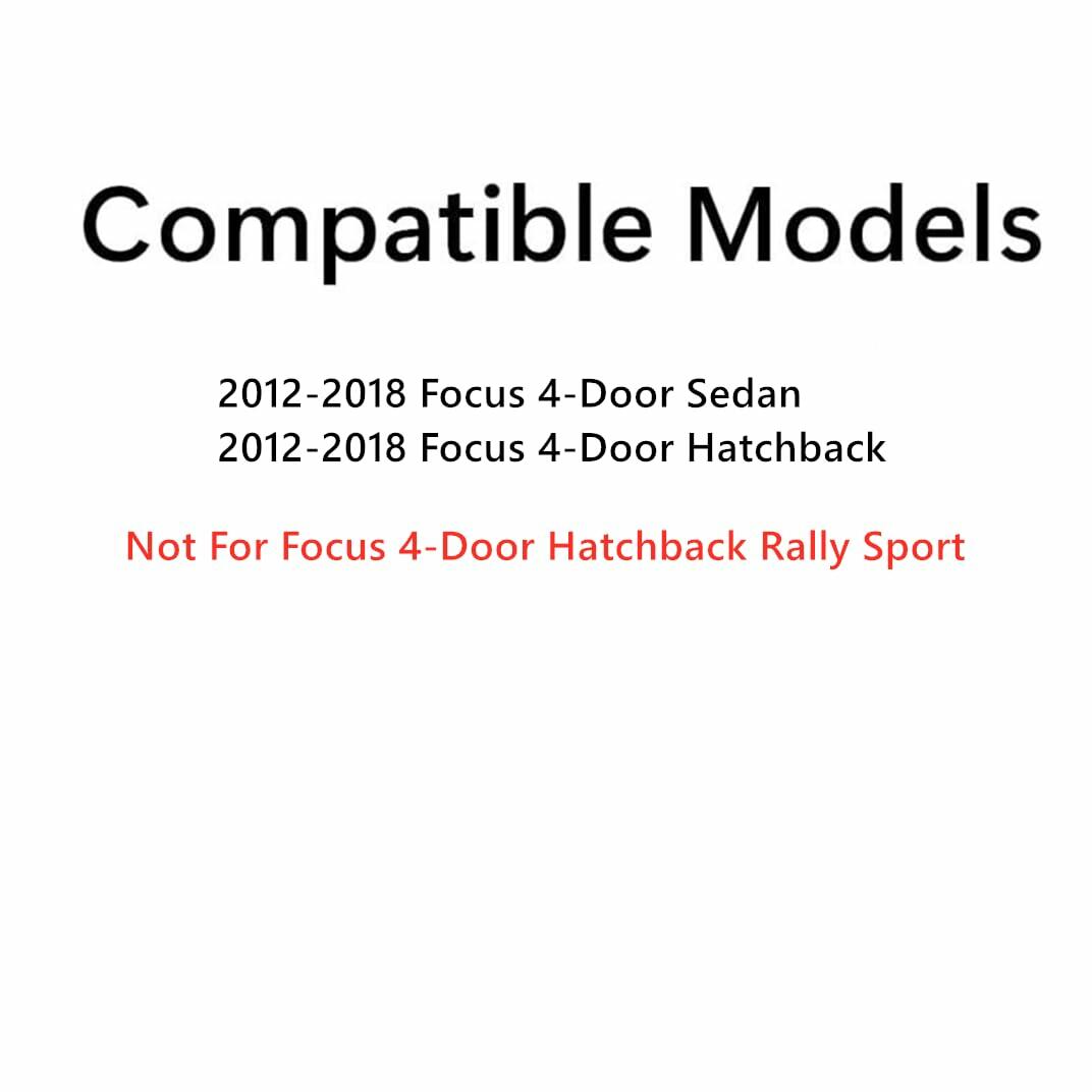 Passenger Right Side Front Door Window Door Glass Compatible with Ford Focus 2012-2018 Models (Not For Focus Rally Sport)