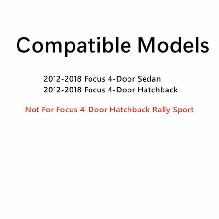 Passenger Right Side Front Door Window Door Glass Compatible with Ford Focus 2012-2018 Models (Not For Focus Rally Sport)