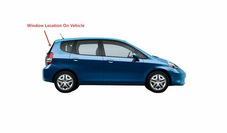 Back Window Back Glass Back Tailgate Heated Compatible with Honda Fit 2006-2008 Models