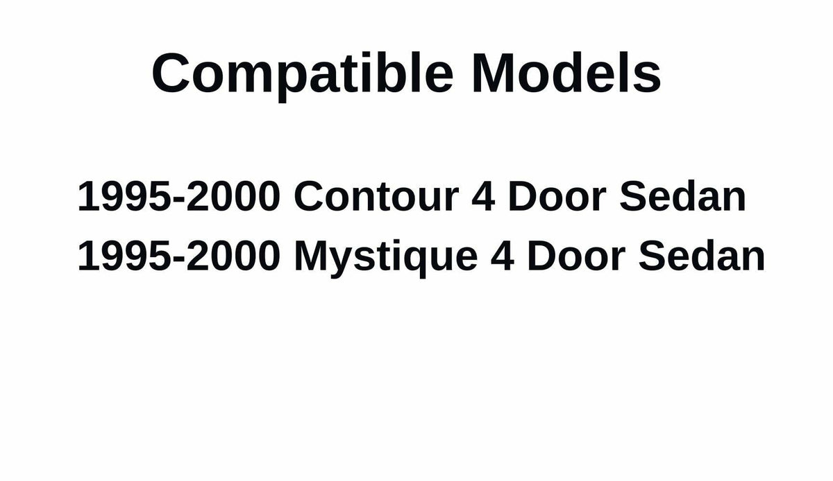 Passenger Right Side Front Door Window Door Glass Compatible with Ford Contour/Mercury Mystique 4 Door Sedan 1995-2000 Models