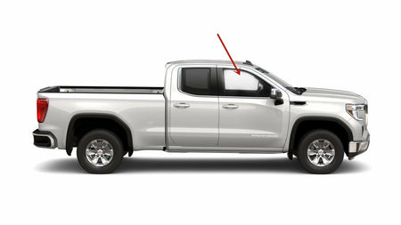 Passenger Right Side Front Door Window Door Glass Compatible with GMC Sierra/Chevrolet Silverado 1500 4 Door Crew/Extended Cab 2019-2026 Models