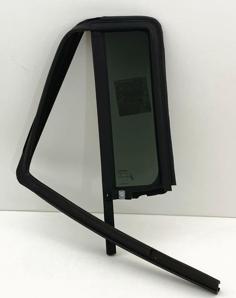 OEM Passenger Right Side Rear Vent Window Vent Glass Compatible with Jeep Wrangler 4 Door Utility 2008-2017 Models/Wrangler JK 4 Door Utility 2018 Models