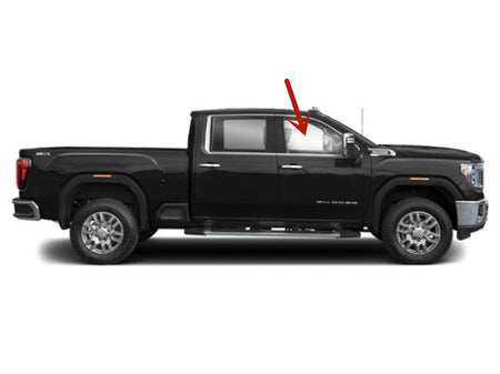 Passenger Right Side Front Door Window Door Glass Compatible with Chevrolet Silverado 2500/3500 2020-2026 & GMC Sierra 2500/3500 2020-2026 4-Door Models (Not For 1500)