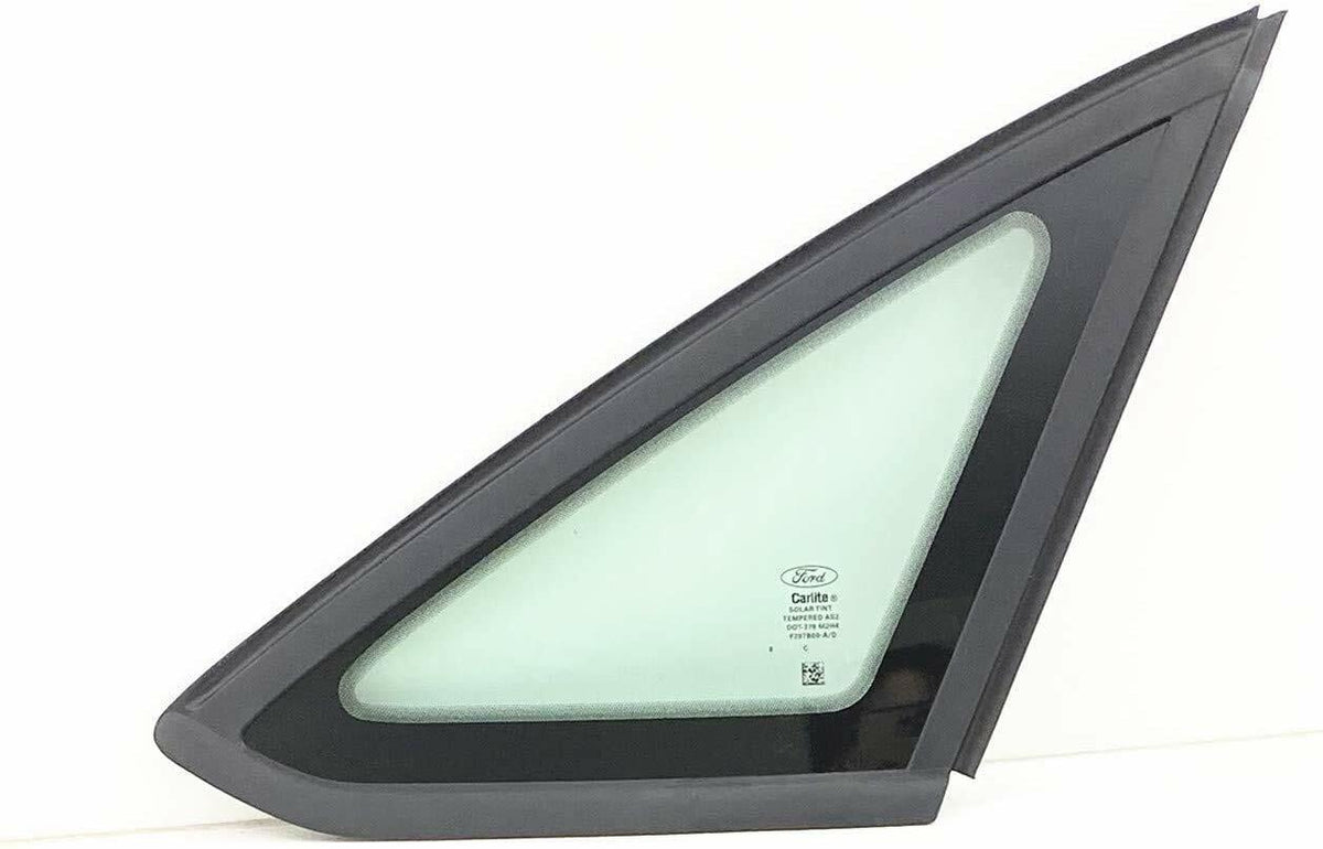 OE Black Moulding Passenger Right Side Rear Quarter Window Quarter Glass Compatible with Ford Focus 4 Door Sedan 2012-2018 Models