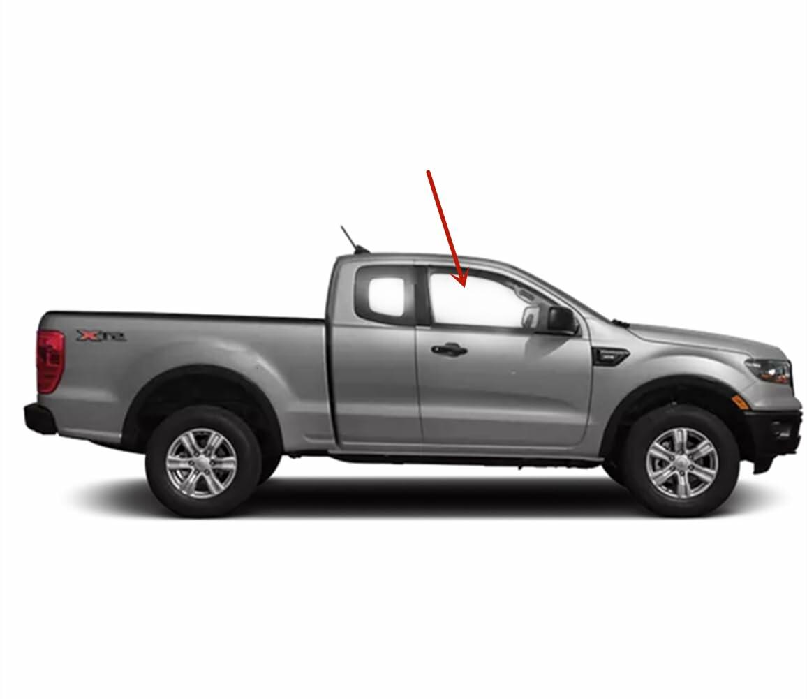 Laminated Passenger Right Side Front Door Window Door Glass Compatible with Ford Ranger Pickup 2 Door Super Cab 2019-2023 Models