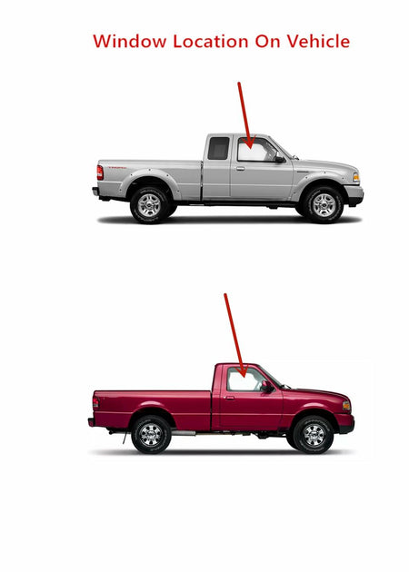 Passenger Right Side Door Window Door Glass Compatible with Ford Ranger Pickup 1993-2011 / Mazda B3000 B4000 B2500 B2300 Pickup 1994-2010 Models