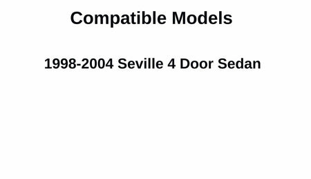 Passenger Right Side Rear Door Window Door Glass Compatible with Cadillac Seville 4 Door Sedan 1998-2004 Models
