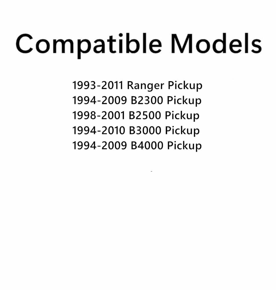Passenger Right Side Door Window Door Glass Compatible with Ford Ranger Pickup 1993-2011 / Mazda B3000 B4000 B2500 B2300 Pickup 1994-2010 Models