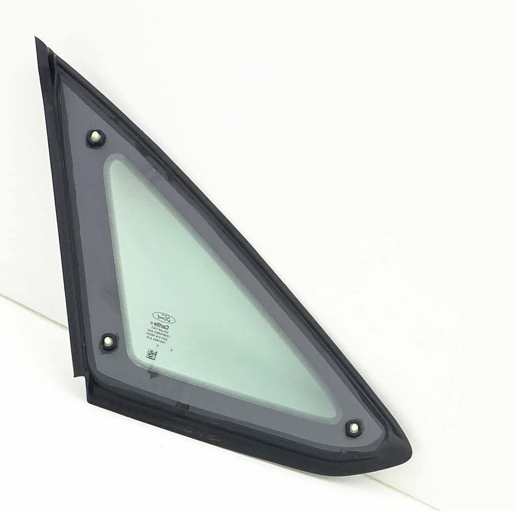 OE Black Moulding Passenger Right Side Rear Quarter Window Quarter Glass Compatible with Ford Focus 4 Door Sedan 2012-2018 Models