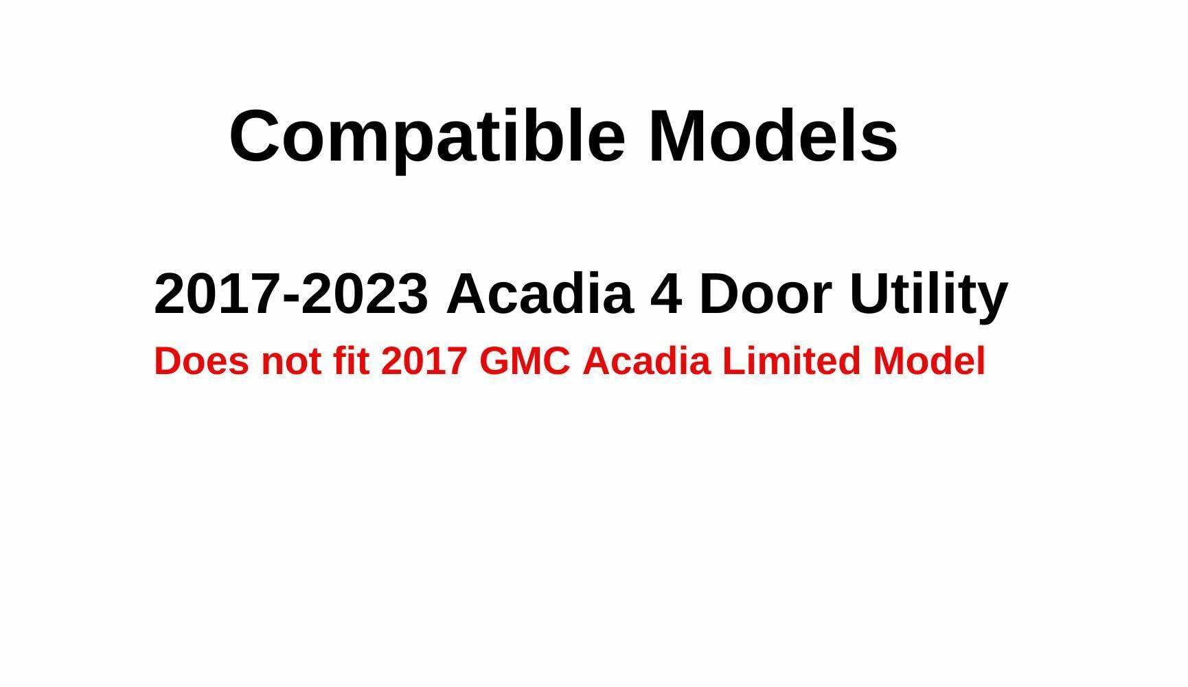 Passenger Right Side Rear Door Window Door Glass Compatible with GMC Acadia 2017-2023 Models (not for Acadia Limited Model)