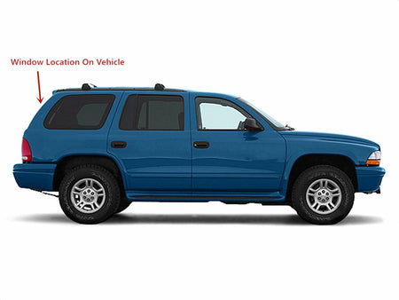 Heated Back Tailgate Window Back Glass Compatible with Dodge Durango 1998-2003 Models
