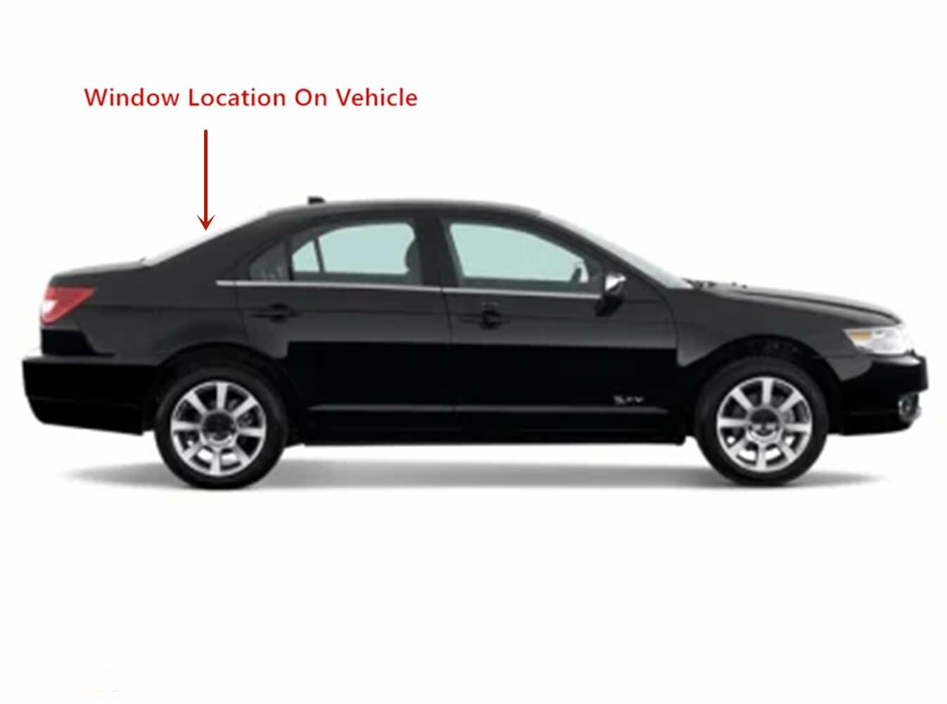 Heated Back Window Back Glass Compatible with Lincoln MKZ 2007-2012 Models