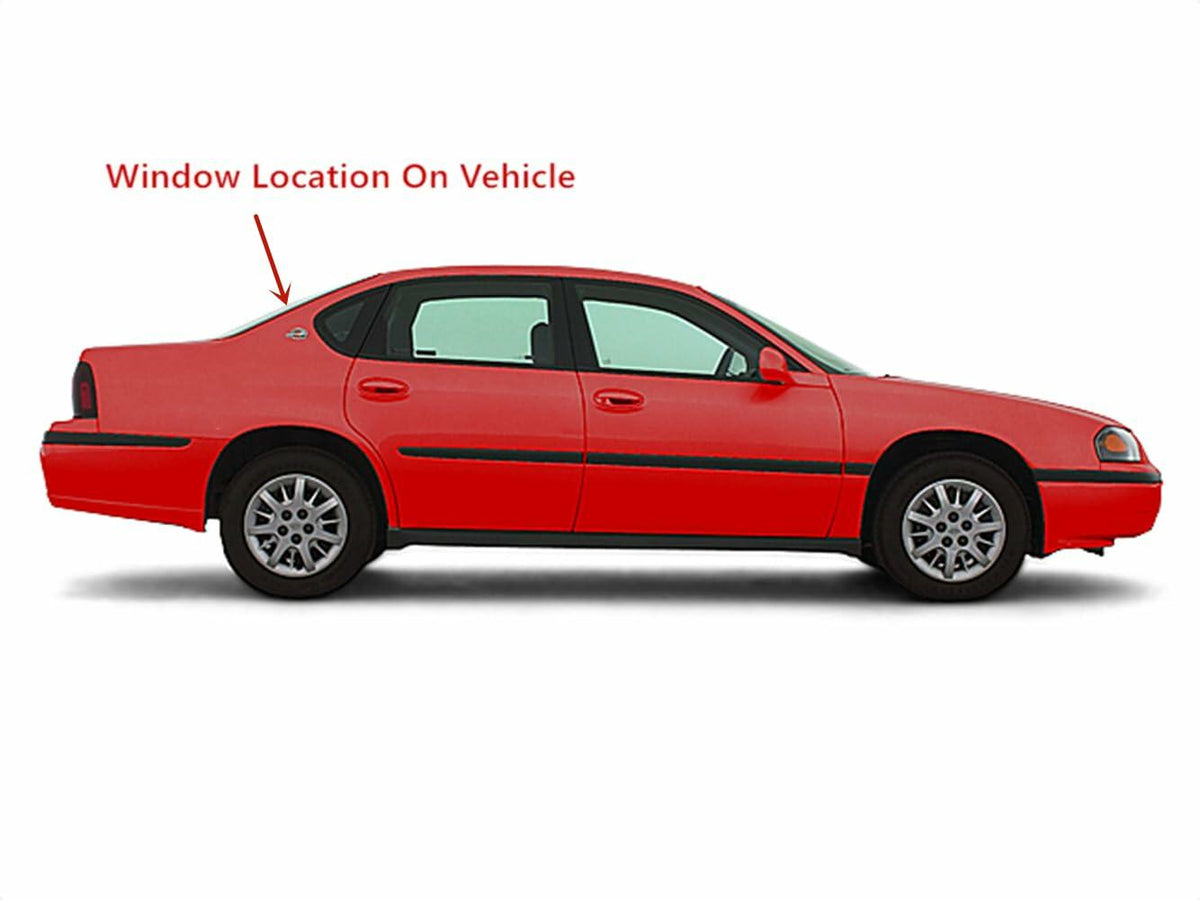 Heated Back Window Back Glass Compatible with Chevrolet Impala 2000-2005 Models