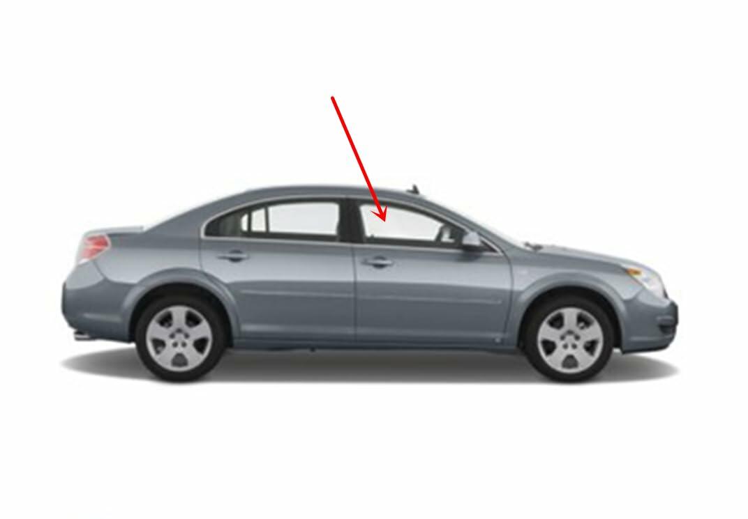 Laminated Passenger Right Side Front Door Window Door Glass Compatible with Chevrolet Malibu 2008-2012 (Not For Malibu Classic)/Saturn Aura 2007-2010 Models