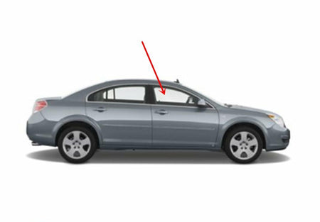 Laminated Passenger Right Side Front Door Window Door Glass Compatible with Chevrolet Malibu 2008-2012 (Not For Malibu Classic)/Saturn Aura 2007-2010 Models