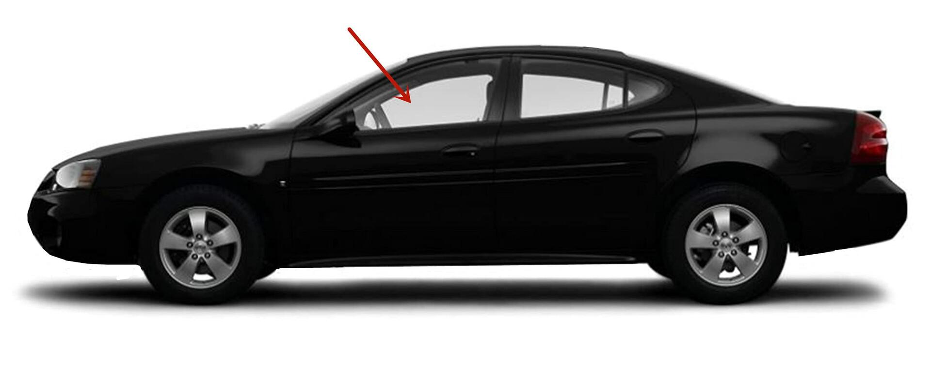 Driver Left Side Front Door Glass Compatible with Pontiac Grand Prix 2004-2008 Models