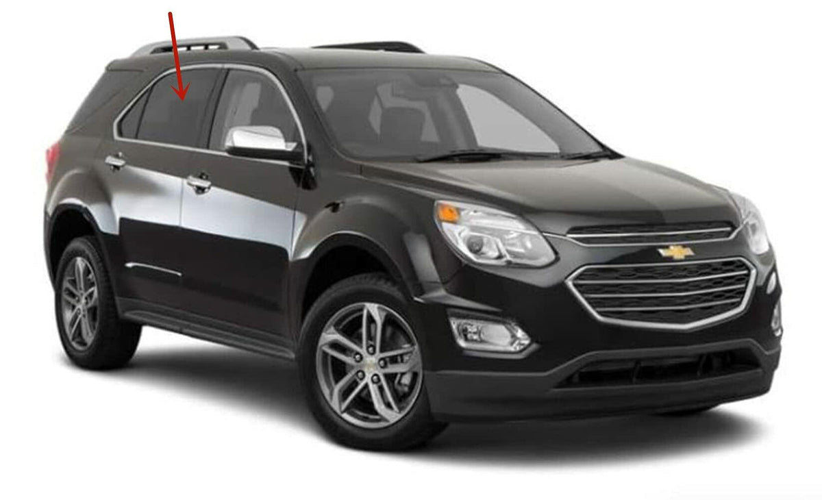 Passenger Right Side Rear Door Window Door Glass Compatible with Chevrolet Equinox 2010-2017 Models