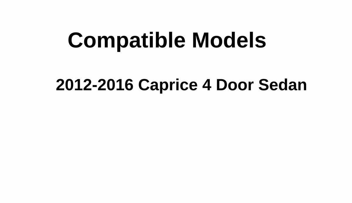 Passenger Right Side Rear Door Window Door Glass Compatible with Chevrolet Caprice 2012-2016 Models