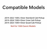 Heated Privacy Stationary Back Window Back Glass Compatible with Ram Pickup 1500 2019-2025 Models (Not For 1500Classic)