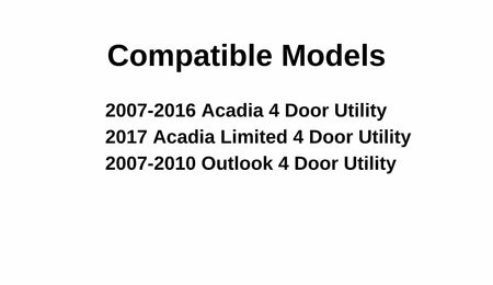 Driver Left Side Rear Door Window Door Glass Compatible with GMC Acadia/Saturn Outlook 2007-2016 Models /Acadia Limited 2017 Models